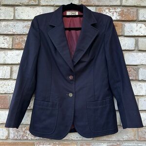 DAKS London Tailored Wool Blazer Coat